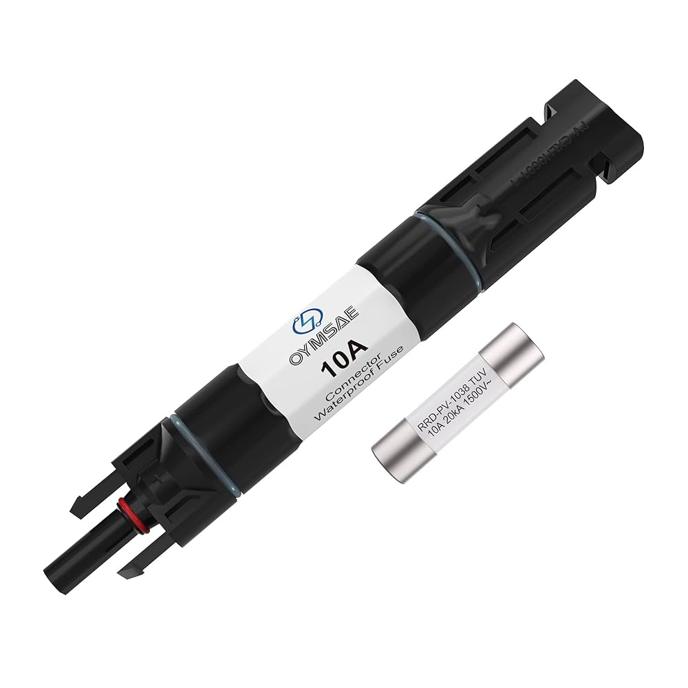 MAY⑩ Amazon.com: OYMSAE 10A Solar Fuse Holder Inline Male and